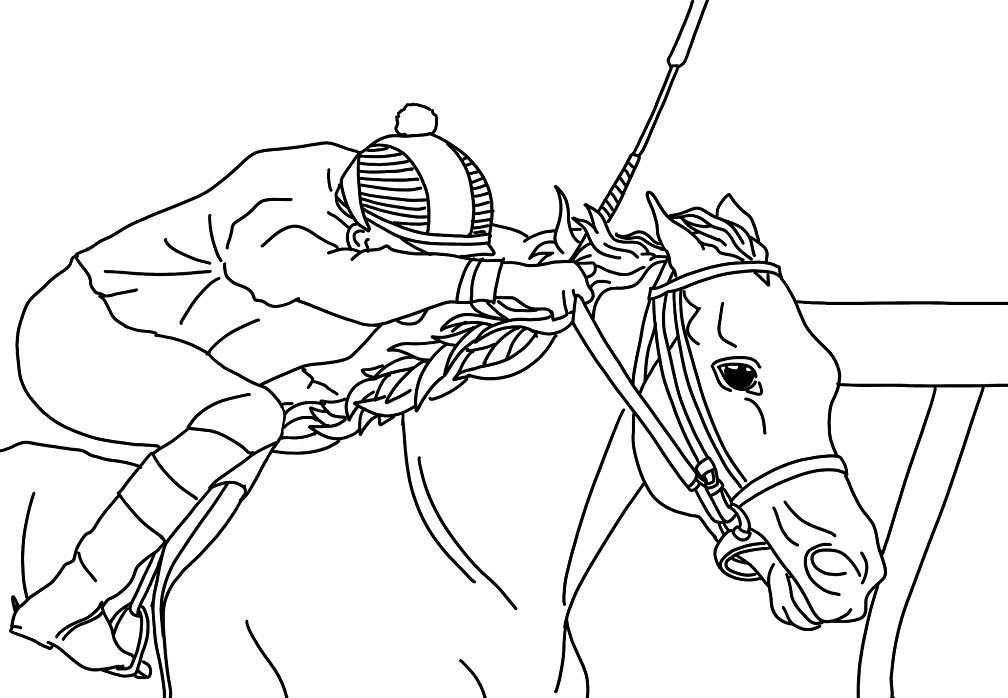 Kentucky derby coloring pages printable for free download