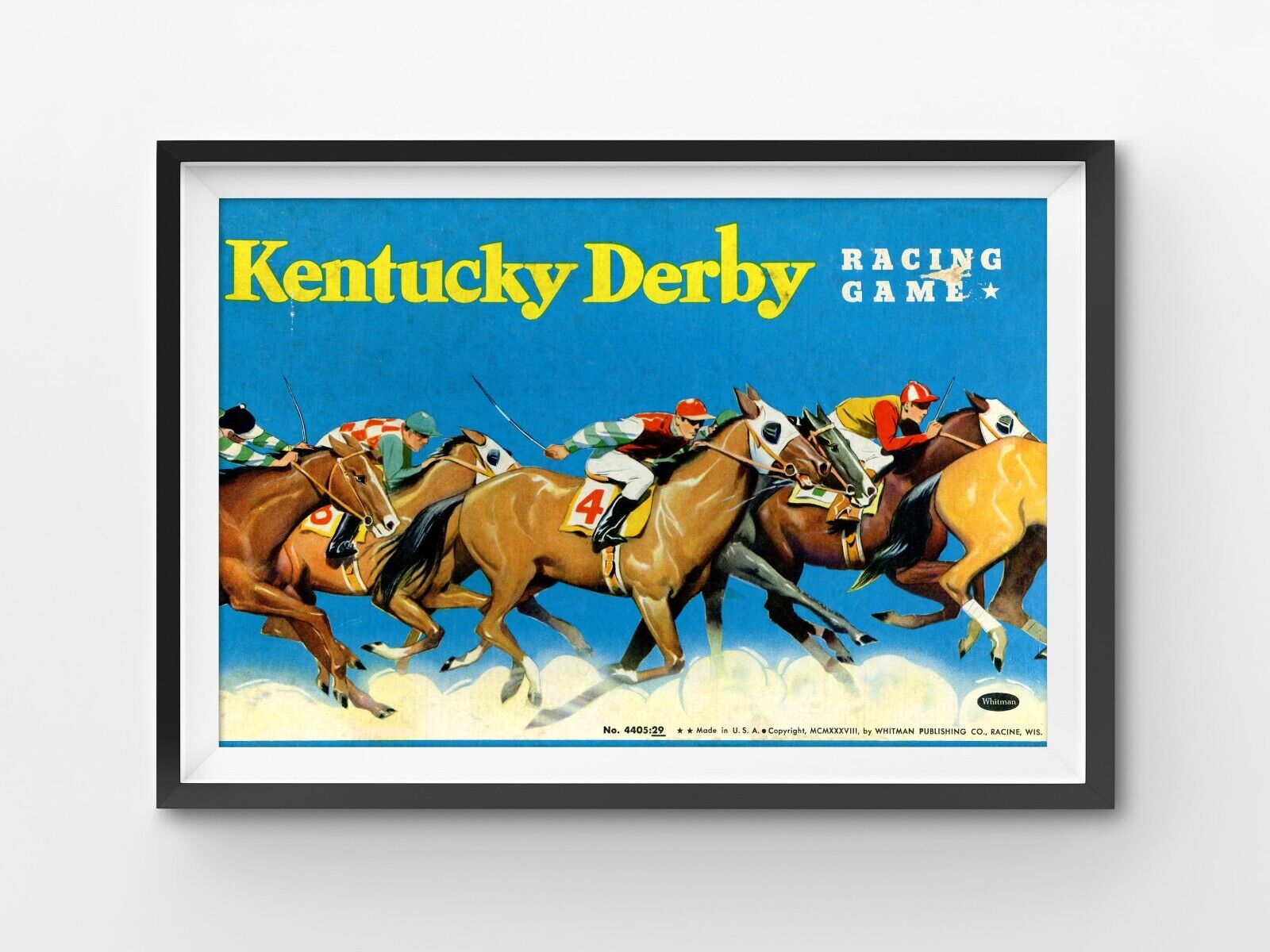 Kentucky derby board game art print