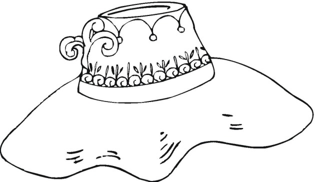 Hat coloring pages