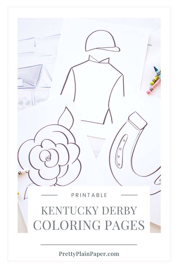 Jockey silk horseshoe rose coloring pages