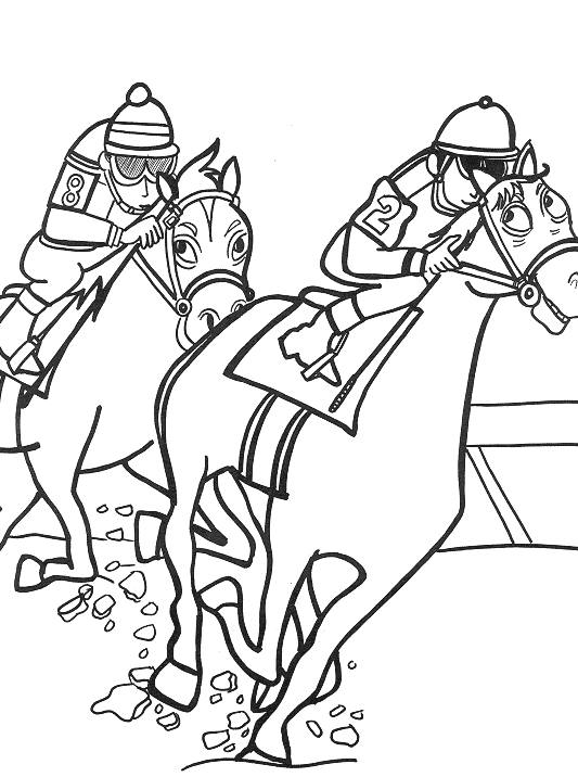 Kentucky derby coloring pages printable for free download