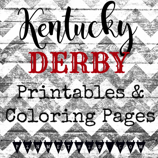 Derby party printables