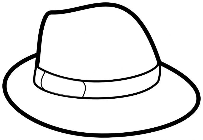 Hat coloring pages