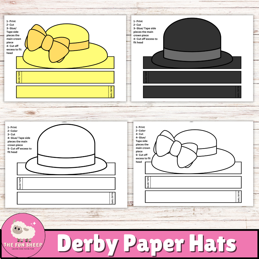 Kentucky derby hats bundle derby crown headband templates