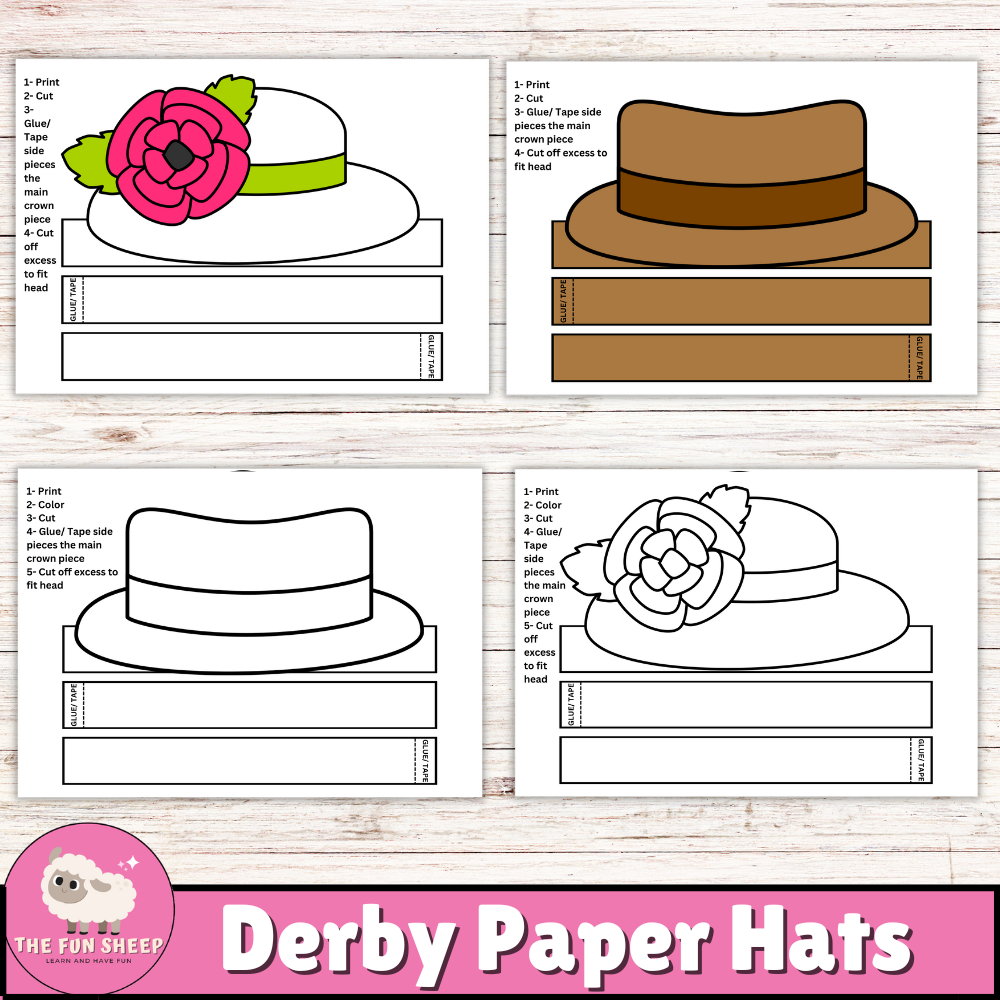 Kentucky derby hats bundle derby crown headband templates