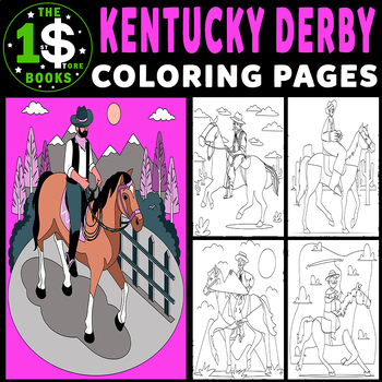 Kentucky derby coloring pages may holiday coloring sheets tpt