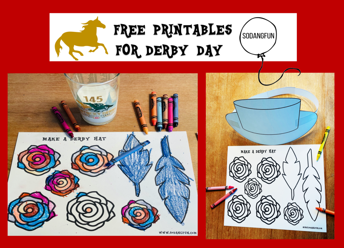 Kentucky derby printable activities for kids