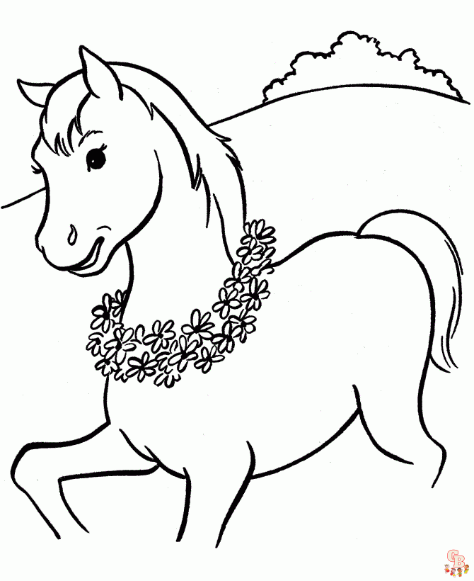 Excitement of kentucky derby with printable coloring pages