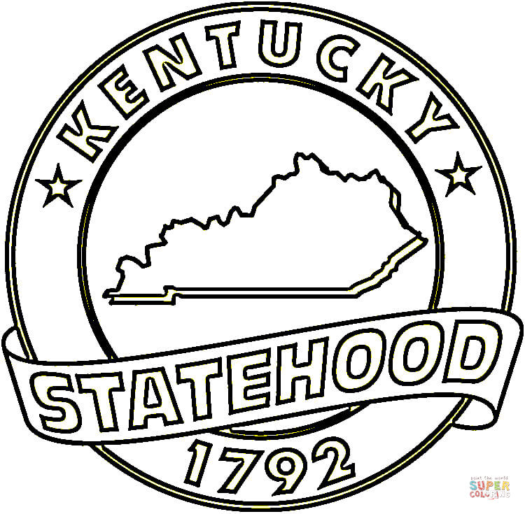 State of kentucky coloring page free printable coloring pages