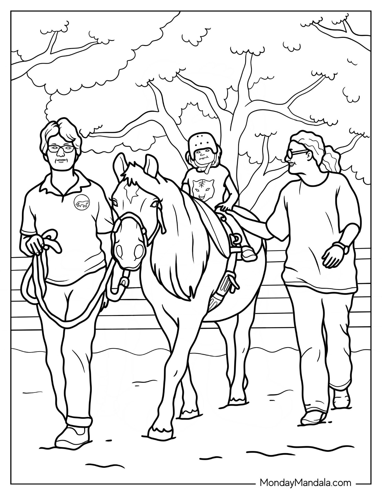 Horse coloring pages free pdf printables