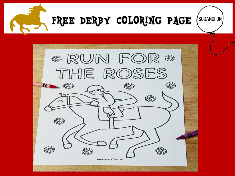 Kentucky derby printable activities for kids