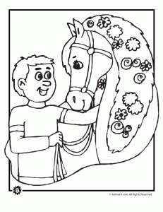 Kentucky derby coloring pages animal jr