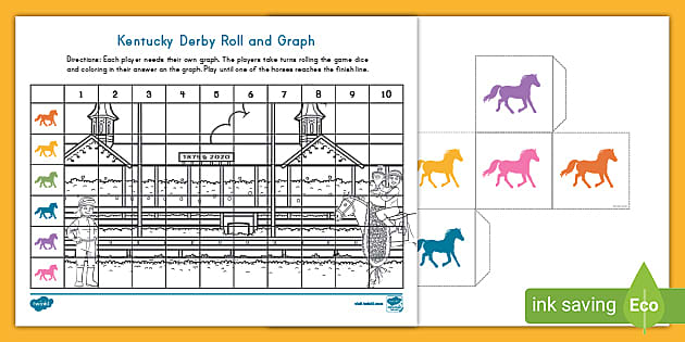 Kentucky derby roll and graph math resource usa