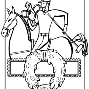 Kentucky derby coloring pages printable for free download