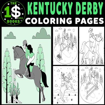 Kentucky derby coloring page tpt