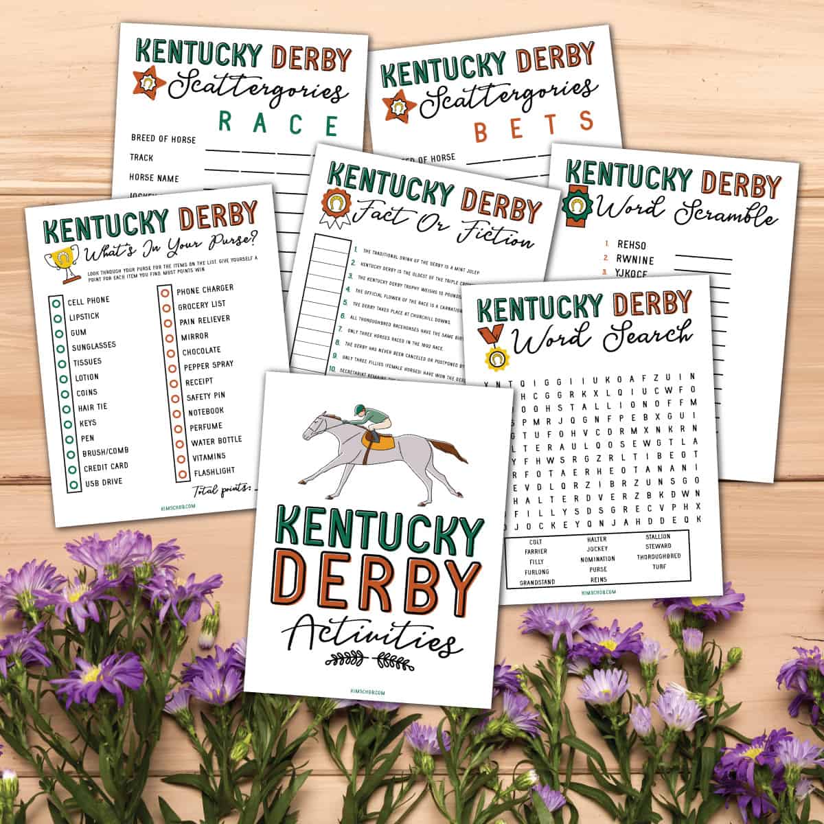 Free kentucky derby printable games