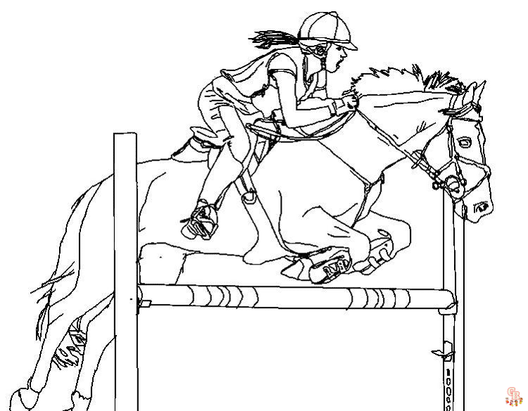 Excitement of kentucky derby with printable coloring pages