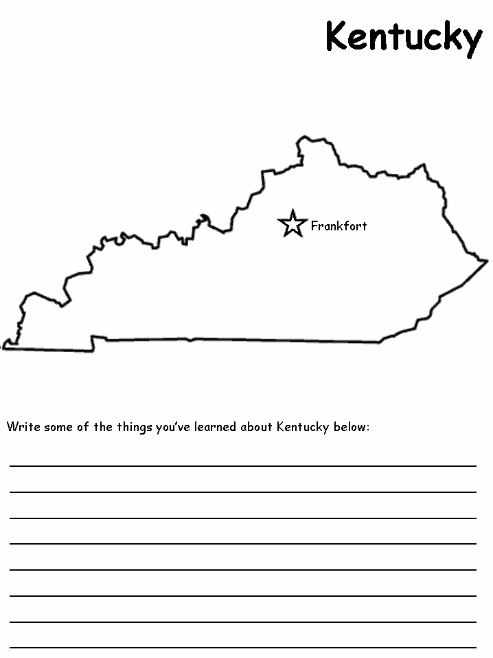 Kentucky state map