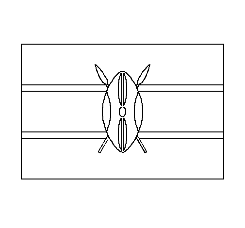 Kenya coloring page