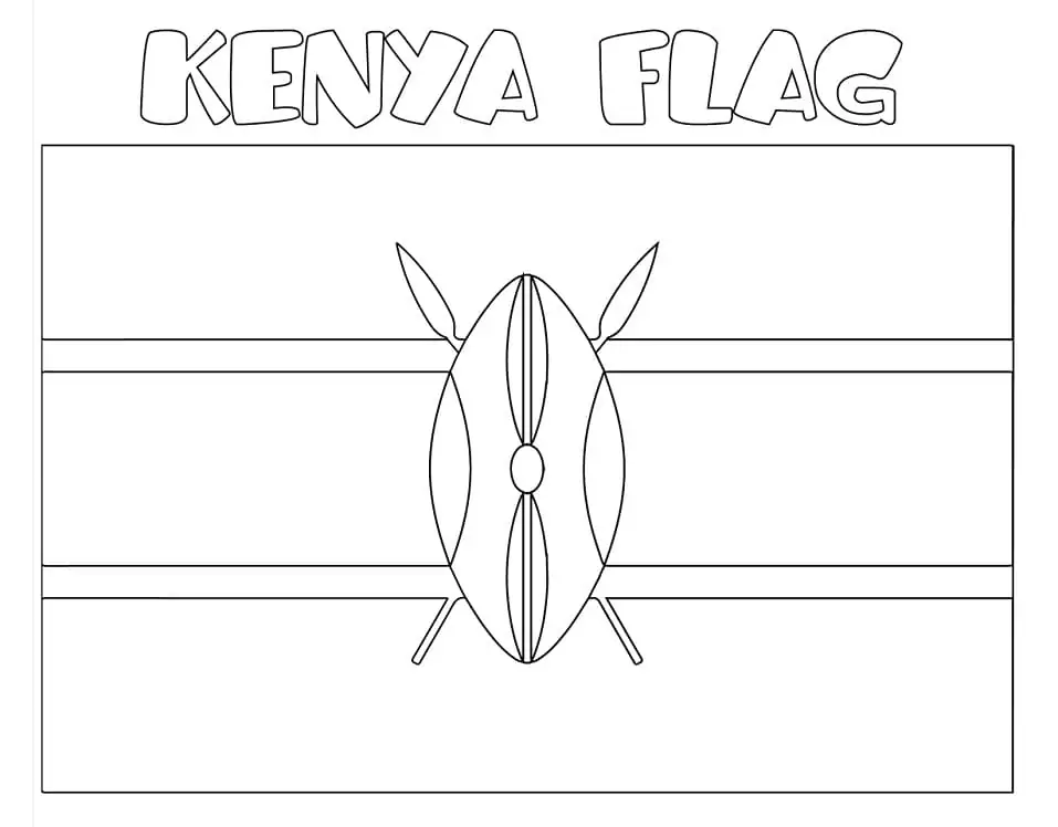 Kenya flag fãrbung seite