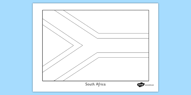 South africa flag louring sheet teacher made