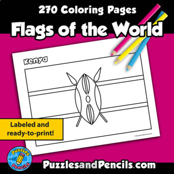 Flags of the world coloring pages world flags to make tpt