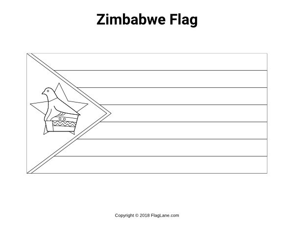 Free printable zimbabwe flag coloring page download it at httpsflaglanecoloring