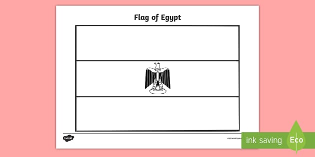 Egypt flag louring sheet teacher made