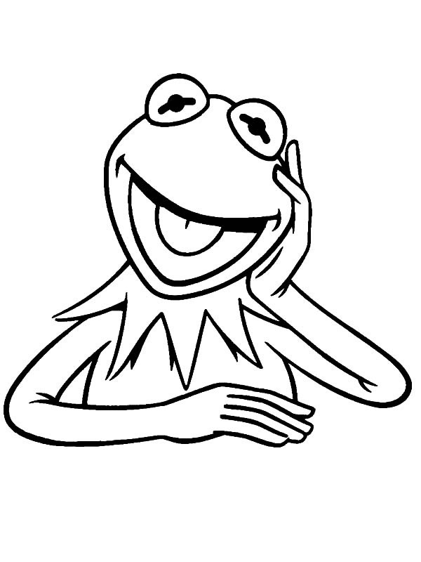 Kermit the frog coloring page