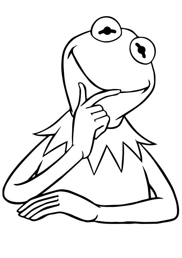 Kermit frog coloring pages coloring pages sesame street coloring pages