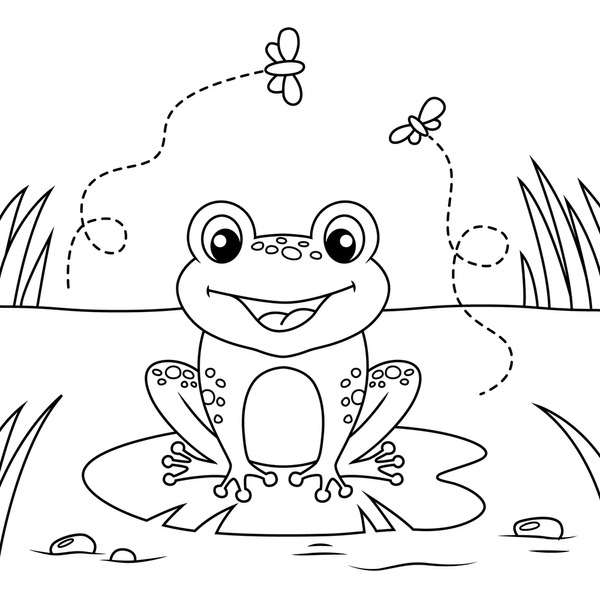 Thousand coloring book frog royalty