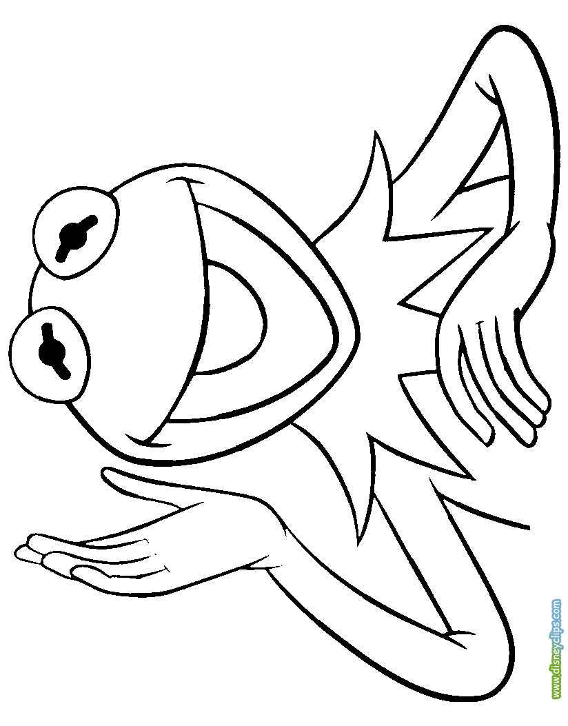 Kermit the frog coloring pages