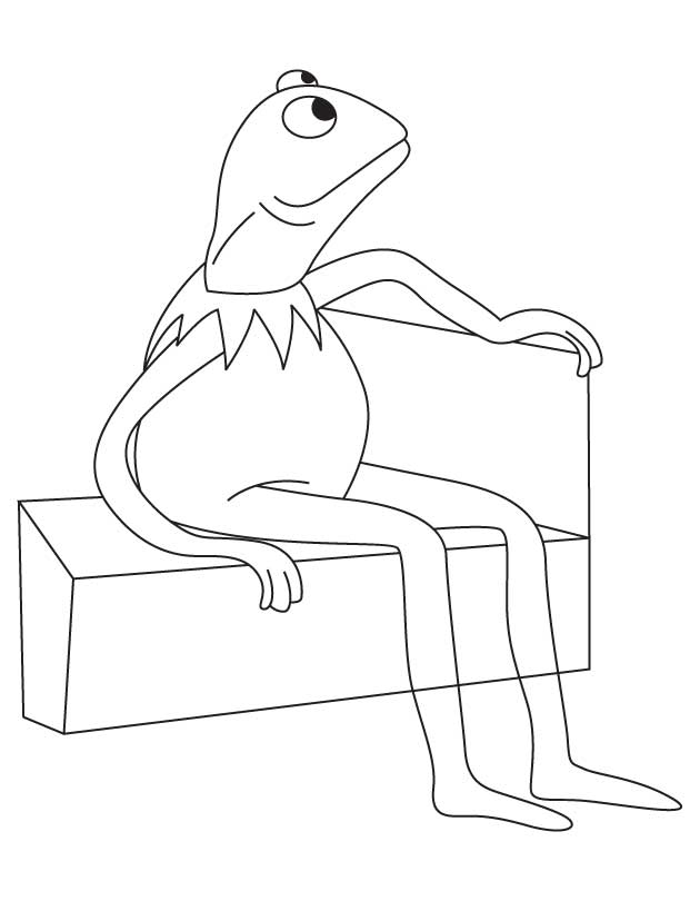 Kermit the frog coloring page download free kermit the frog coloring page for kids best coloring pages