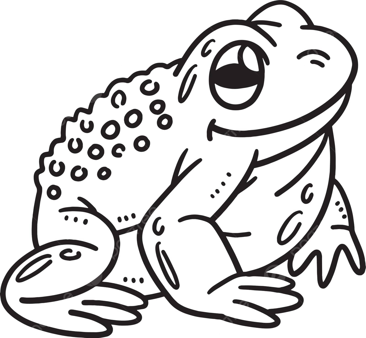Baby frog isolated coloring page for kids drawing kids outline vector drawing kids outline png and vector with transparent background for free download