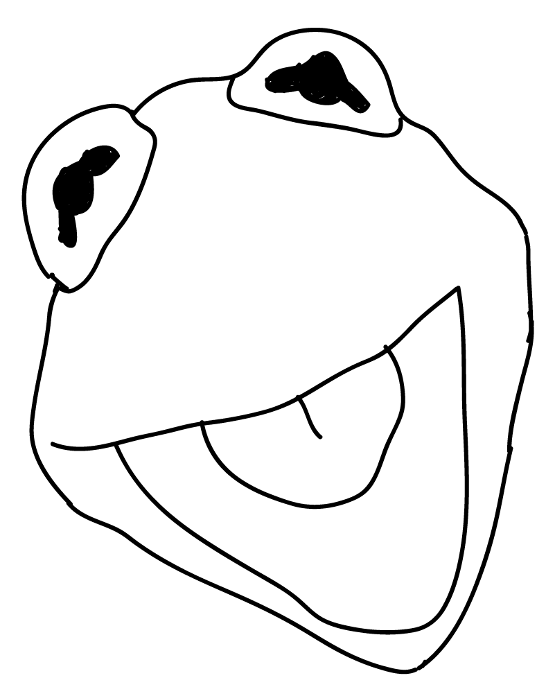 Kermit the frog coloring pages