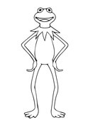 Kermit the frog coloring page free printable coloring pages