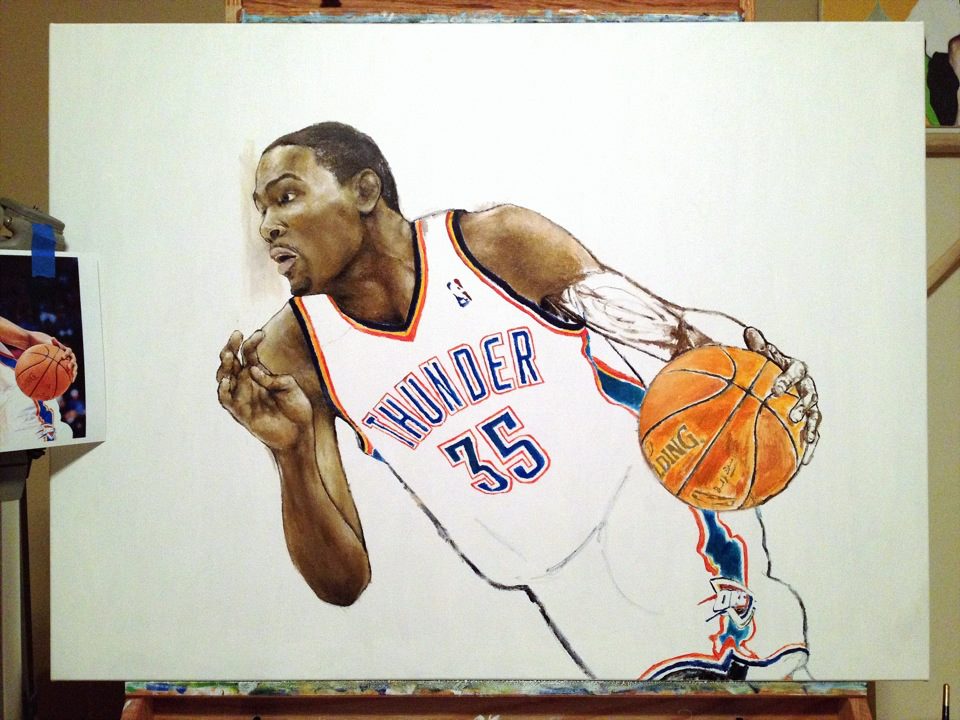 How to paint kevin durant day