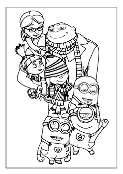 Colorful fun with bob kevin and stuart printable minions pages for kids p