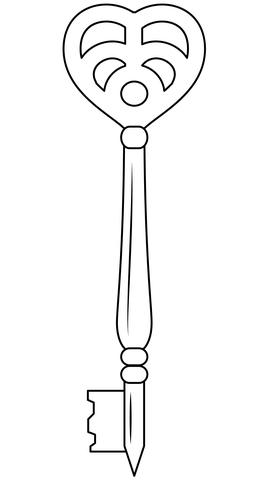 Skeleton key coloring page free printable coloring pages