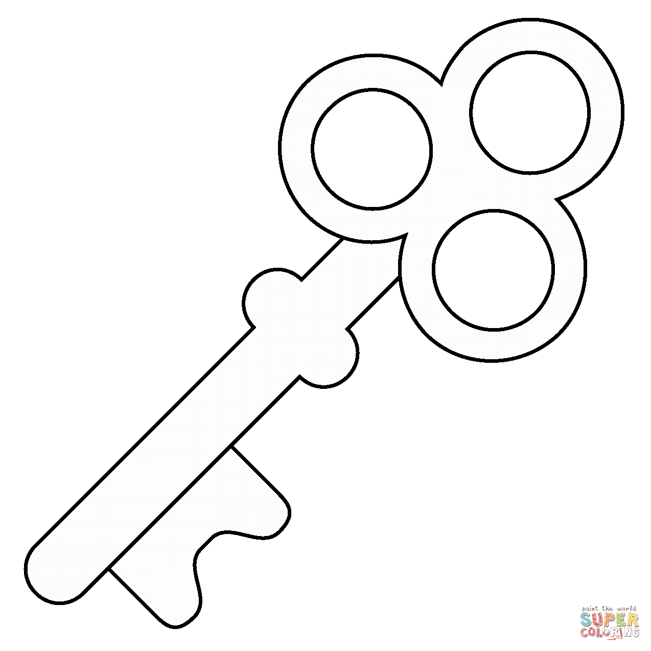 Old key emoji coloring page free printable coloring pages