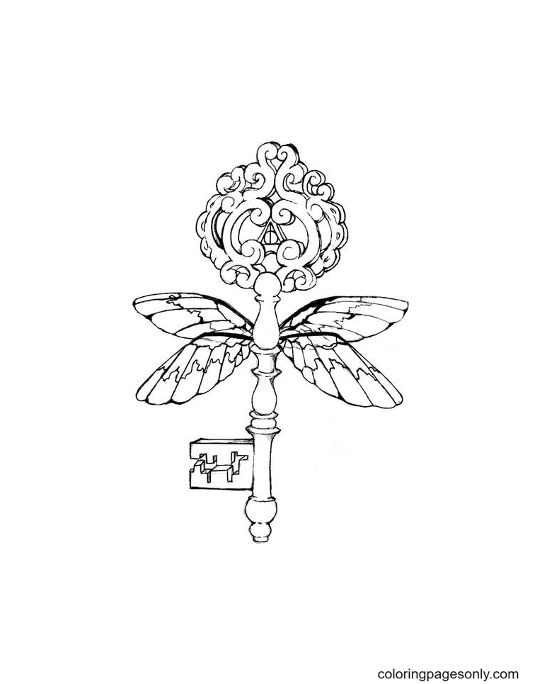 Key coloring pages printable for free download