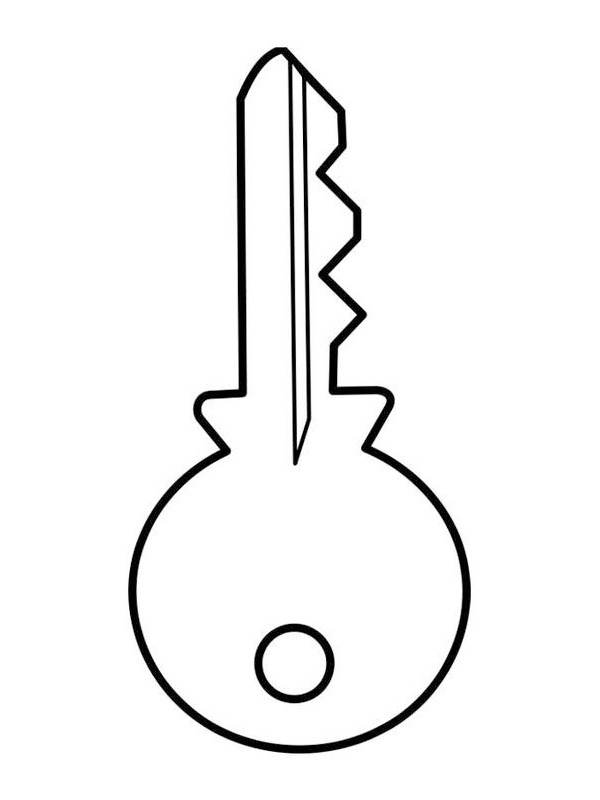 Key coloring page