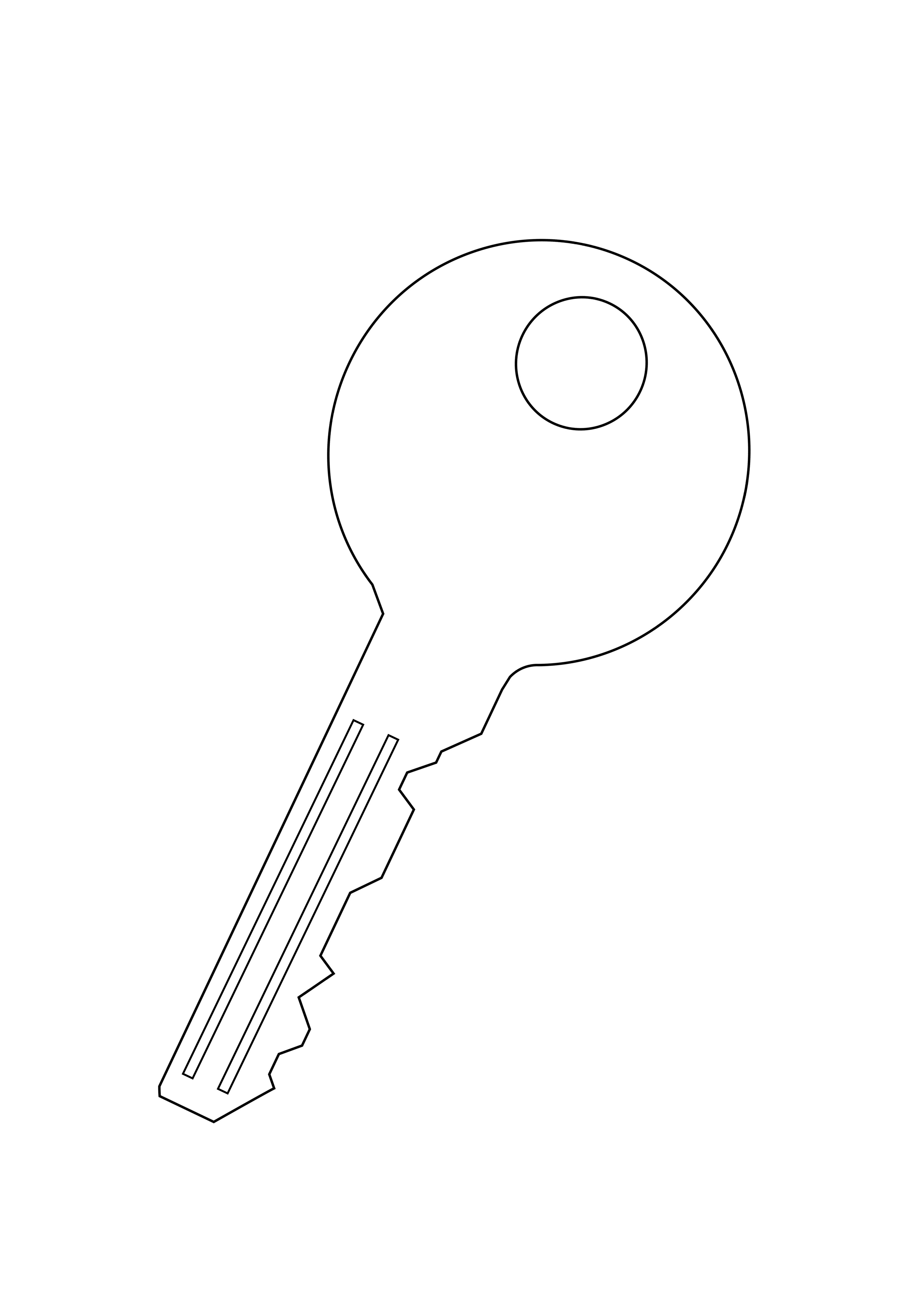 Key coloring and free printing image