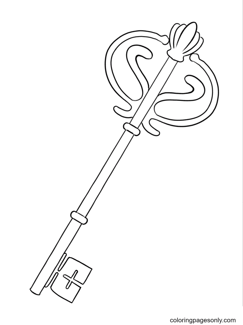 Key coloring pages printable for free download
