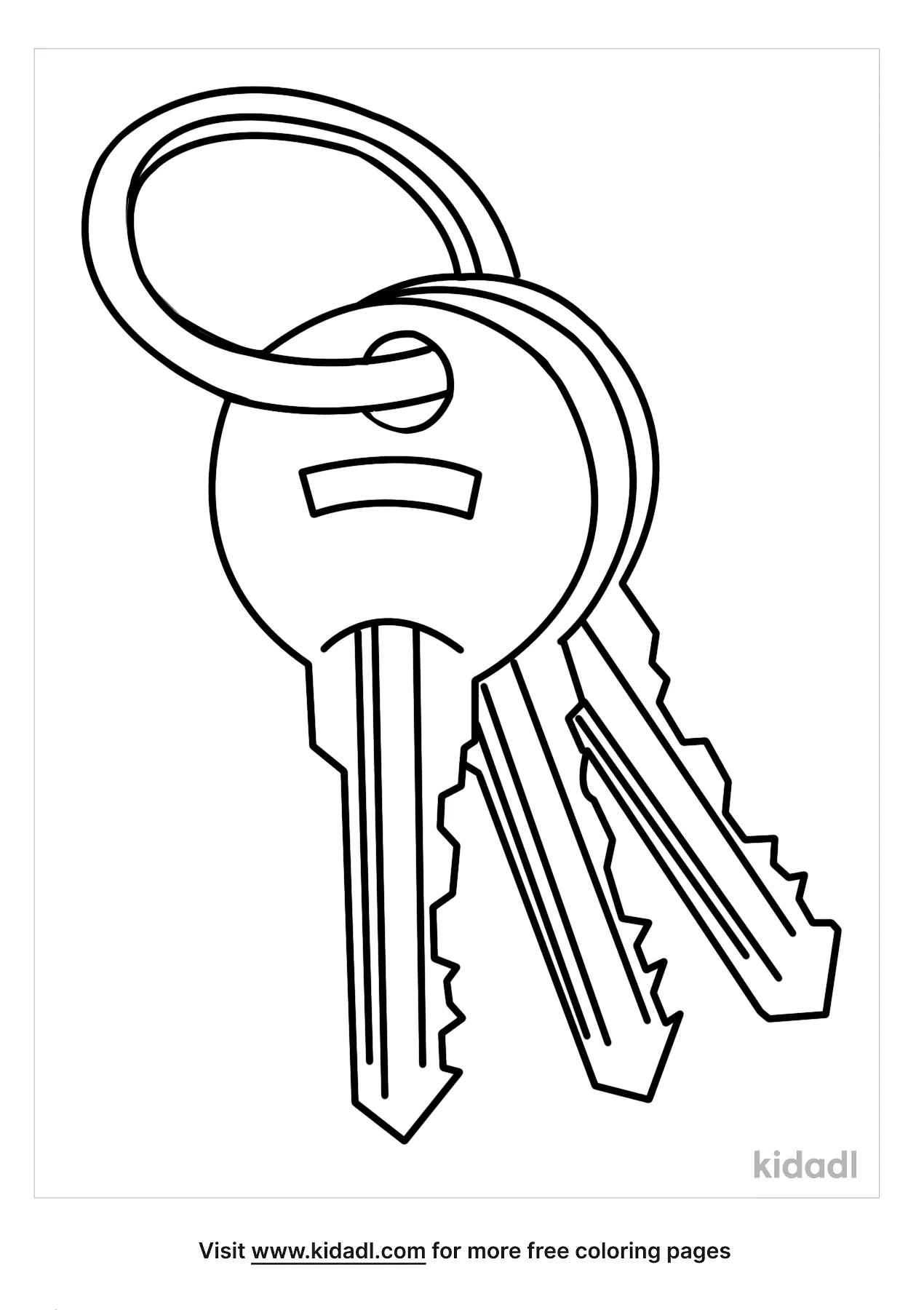 Free key coloring page coloring page printables
