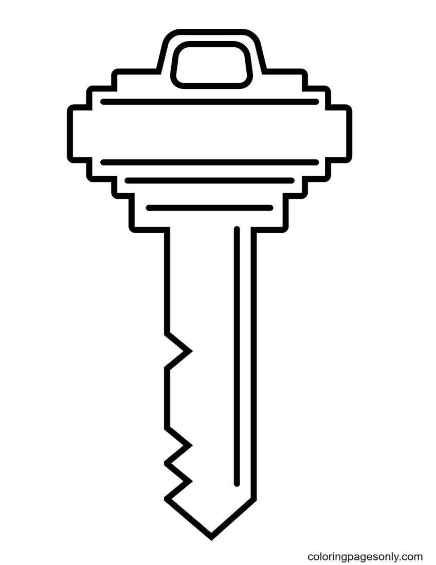 Key coloring pages