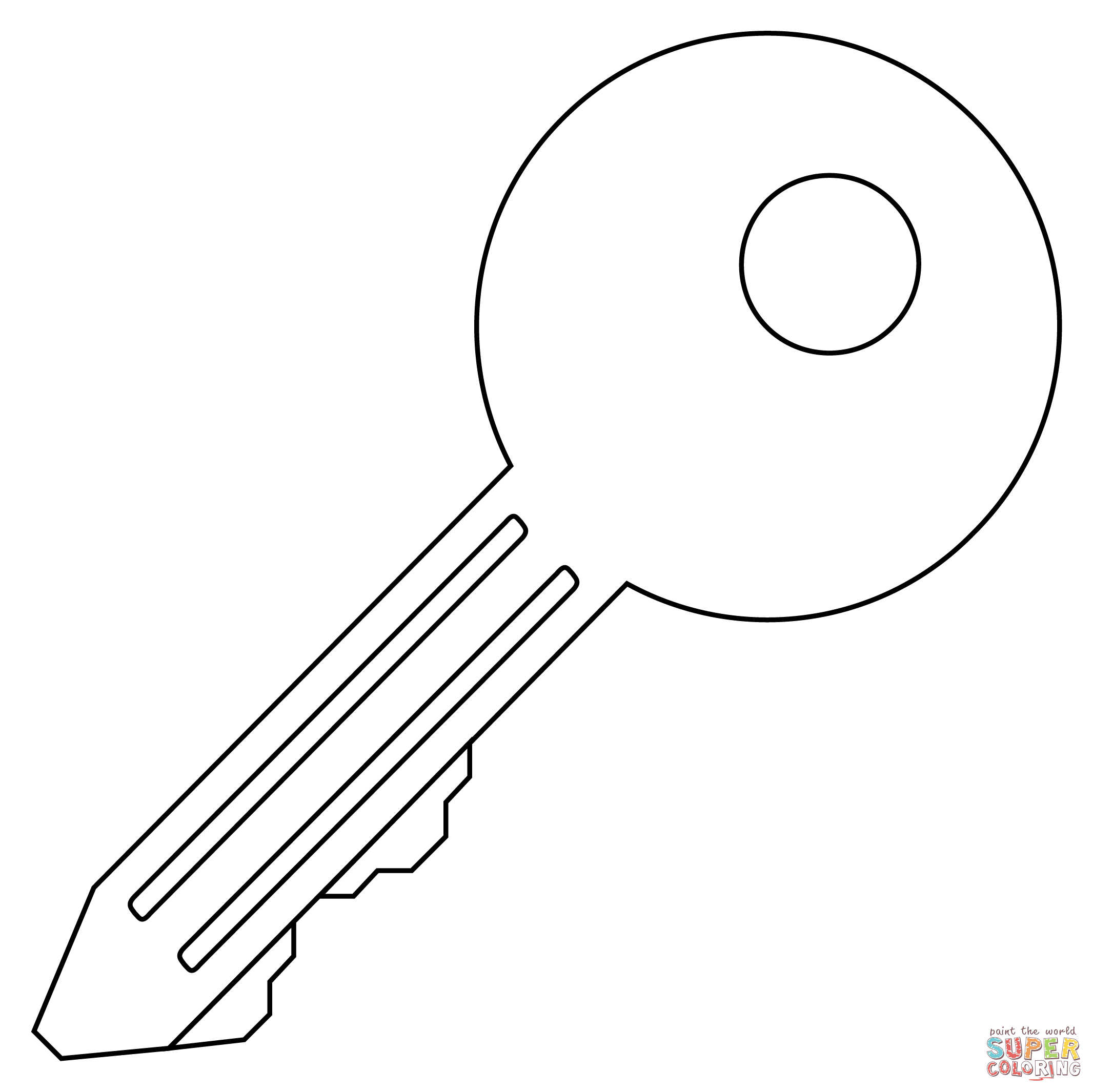 Key coloring page free printable coloring pages