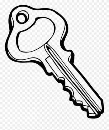 Free key clip art outline