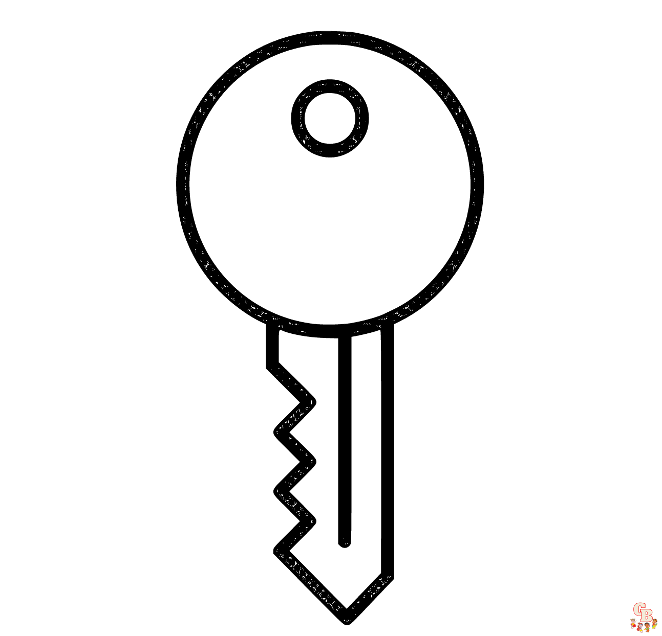 Printable key coloring pages free for kids and adults