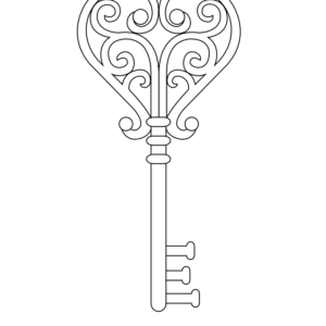 Key coloring pages printable for free download